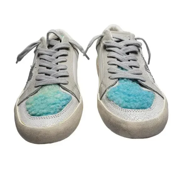 Vintage Havana Women's Sz 8 Multimedia Metallic Sherpa Star Sneaker - Picture 2 of 8